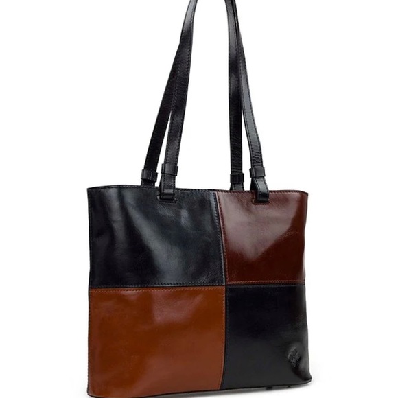 Patricia Nash Braden Colorblock Leather Tote Bag - Picture 4 of 5